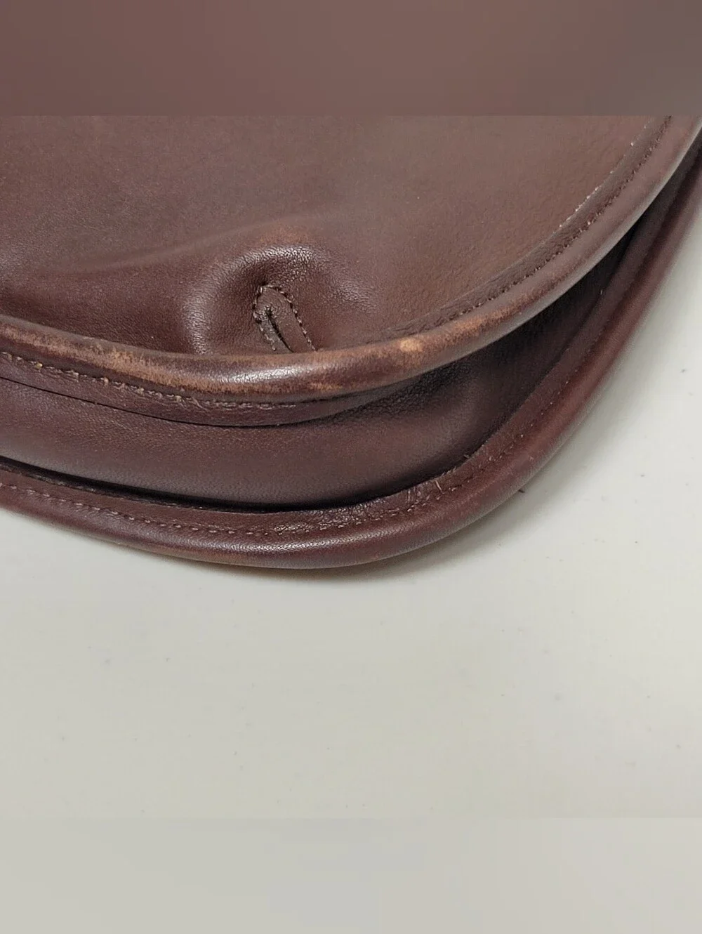 Coach Vintage  Ergo Leather  #9020 In Mahogamy Brown.